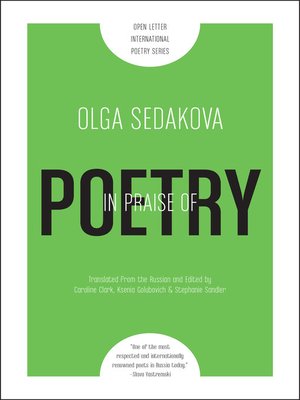 cover image of In Praise of Poetry
